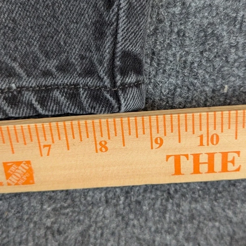 Levis 560 Comfort Fit Jeans Mens 42x32 Faded Black Tapered Leg Denim Pants